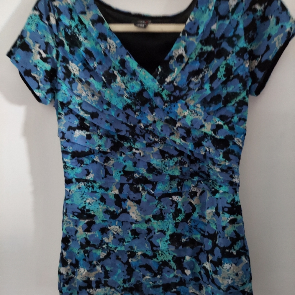 **Wow** Style & CO Mesh Lined Short Sleeve Top Small